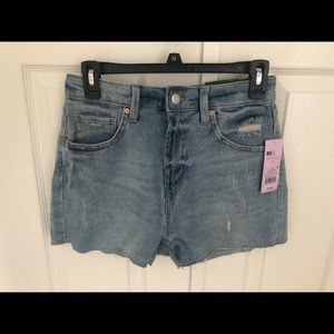 High rise mom jean shorts